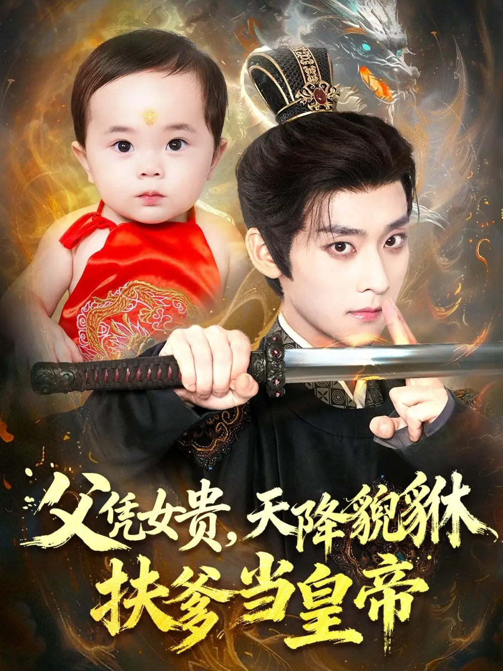 父凭女贵,天降貔貅扶爹当皇帝(70集)吴昊&徐舒予高清海报图片 父凭女贵,天降貔貅扶爹当皇帝(70集)吴昊&徐舒予海报